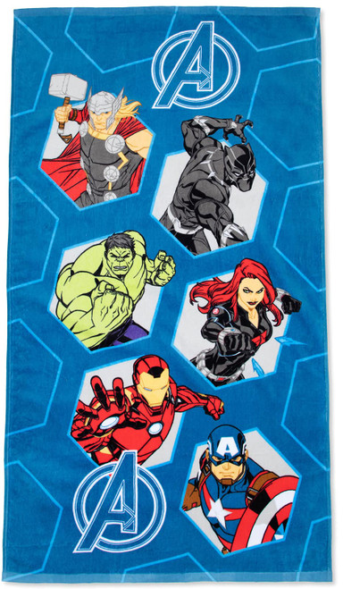 Jay Franco Marvel Avengers Legends Bath/Pool/Beach Towel - Super Soft & Absorbent Fade Resistant Cotton Towel, Measures 49 x 28 inches (Official Marvel Product) Jay Franco Marvel Avengers Legends Bath/Pool/Beach Towel - Super Soft & Absorbent Fade Resistant Cotton Towel, Measures 49 x 28 inches (Official Marvel Product)