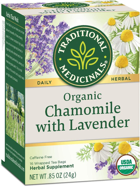 Traditional Medicinals Herbal Tea Organic Chamomile with Lavender - 16 Tea Bags Traditional Medicinals Herbal Tea Organic Chamomile with Lavender - 16 Tea Bags