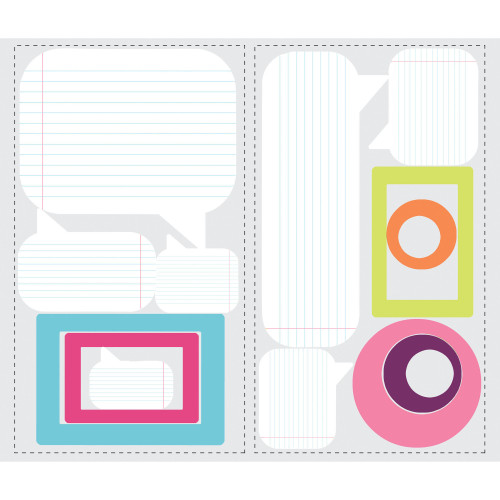 RoomMates RMK2016SCS Notepad Dry Erase Peel and Stick Wall Decals