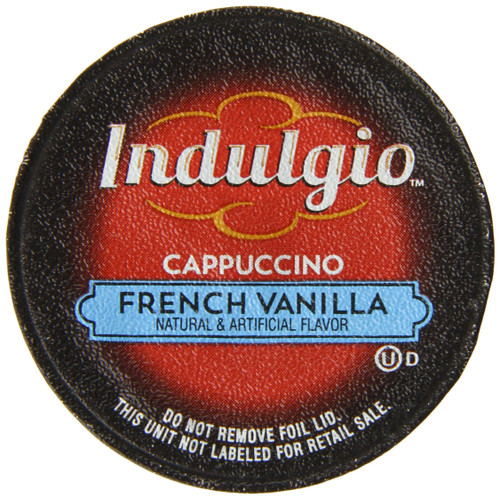 Indulgio French Vanilla Cappuccino Single Serve for Keurig K-Cup Brewers, 24 Count (Compatible with 2.0 Keurig Brewers) Indulgio French Vanilla Cappuccino Single Serve for Keurig K-Cup Brewers, 24 Count (Compatible with 2.0 Keurig Brewers)