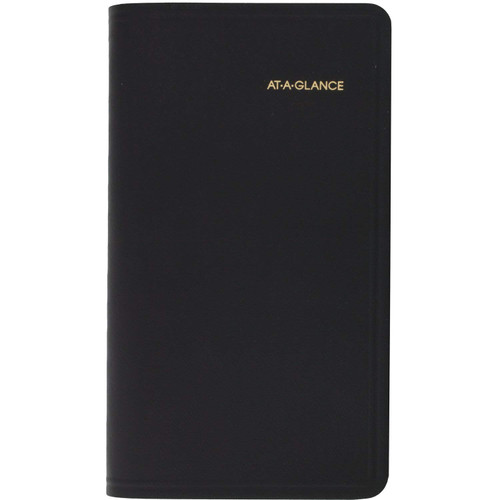 AT-A-GLANCE 2022 Pocket Calendar by AT-A-GLANCE, Monthly Planner, 3-1/2" x 6", Pocket Size, Black (7006405)
