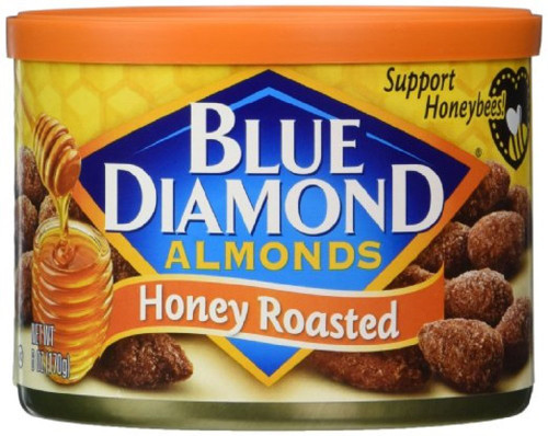Blue Diamond Almonds, Honey Roasted, 6 Ounce (Pack of 6) Blue Diamond Almonds, Honey Roasted, 6 Ounce (Pack of 6)