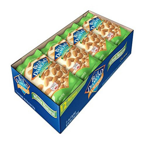Blue Diamond Almonds, Raw Whole Natural, 4 Ounce (Pack of 12) Blue Diamond Almonds, Raw Whole Natural, 4 Ounce (Pack of 12)