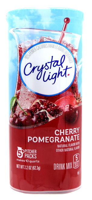 Crystal Light Cherry Pomegranate Drink Mix, 10-Quart Canister (Pack Of 5)