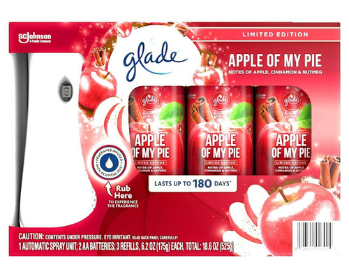 Glade Automatic Spray 1+3 Fall Kit (Apple of My Pie) Plus 3 Refills
