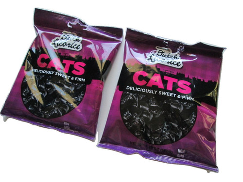 Gustaf's Dutch Licorice Cats, 5.2-Ounce Bags (Pack of 2)