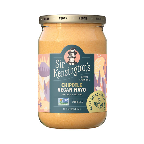 Sir Kensington's Vegan Mayo Chipotle Keto Diet Certified Gluten Free Certified Vegan Soy Free Non- GMO Project Verified Shelf-Stable 12 oz