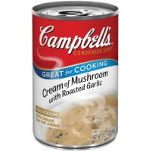 Campbell's Condensed Cream of Mushroom with Roasted Garlic Soup 10.75 oz (Pack of 12) Campbell's Condensed Cream of Mushroom with Roasted Garlic Soup 10.75 oz (Pack of 12)