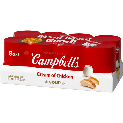 Campbell's Condensed Cream of Chicken Soup, 10.5 Ounce Cans (Pack of 8) Campbell's Condensed Cream of Chicken Soup, 10.5 Ounce Cans (Pack of 8)