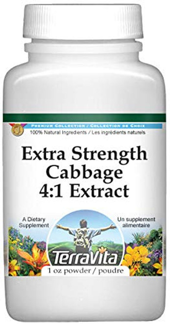 TerraVita Extra Strength Cabbage 4:1 Extract Powder (1 oz, ZIN: 513800) - 2 Pack