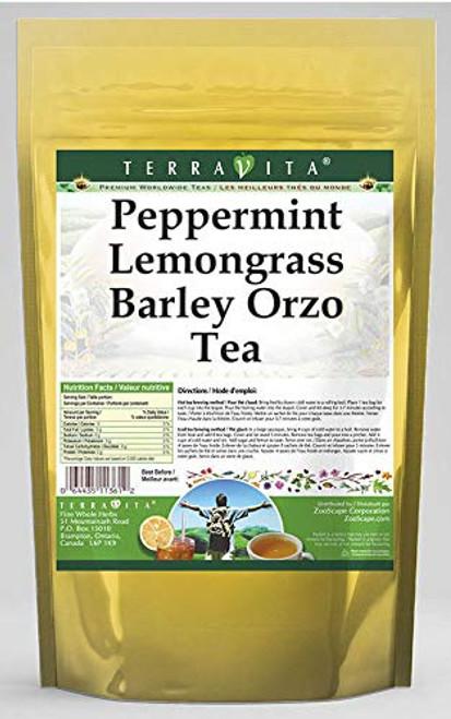 Peppermint Lemongrass Barley Orzo Tea (25 tea bags, ZIN: 556006) - 2 Pack Peppermint Lemongrass Barley Orzo Tea (25 tea bags, ZIN: 556006) - 2 Pack