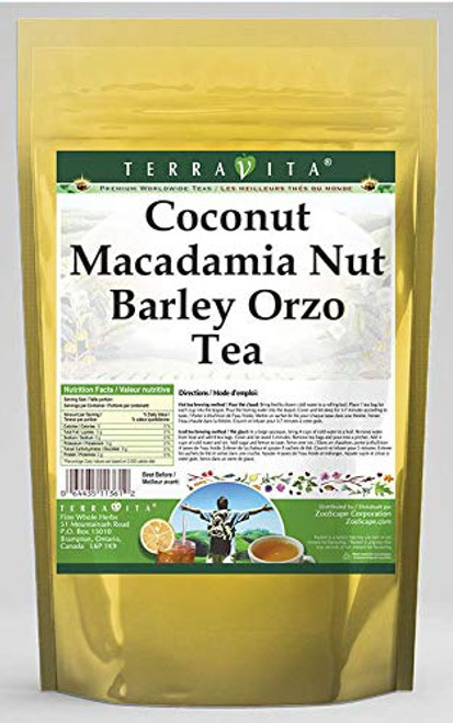 Coconut Macadamia Nut Barley Orzo Tea (25 tea bags, ZIN: 559958) - 2 Pack Coconut Macadamia Nut Barley Orzo Tea (25 tea bags, ZIN: 559958) - 2 Pack