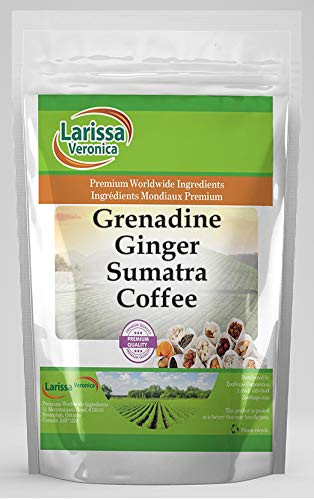 Grenadine Ginger Sumatra Coffee (Gourmet, Naturally Flavored, Whole Coffee Beans) (4 oz, ZIN: 563260) - 2 Pack