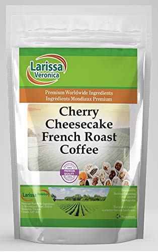 Cherry Cheesecake French Roast Coffee (Gourmet, Naturally Flavored, Whole Coffee Beans) (8 oz, ZIN: 564231) - 2 Pack
