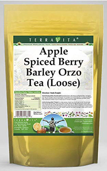 Apple Spiced Berry Barley Orzo Tea (Loose) (8 oz, ZIN: 565161) - 2 Pack Apple Spiced Berry Barley Orzo Tea (Loose) (8 oz, ZIN: 565161) - 2 Pack