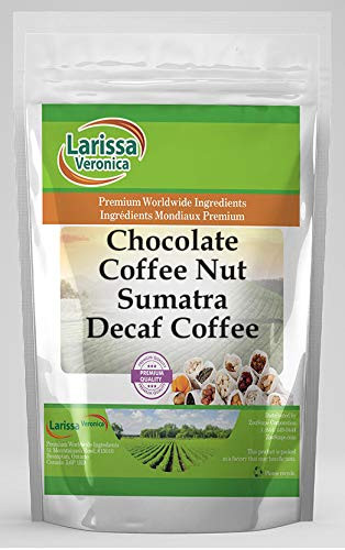 Chocolate Coffee Nut Sumatra Decaf Coffee (Gourmet, Naturally Flavored, Whole Coffee Beans) (4 oz, ZIN: 565915) - 2 Pack