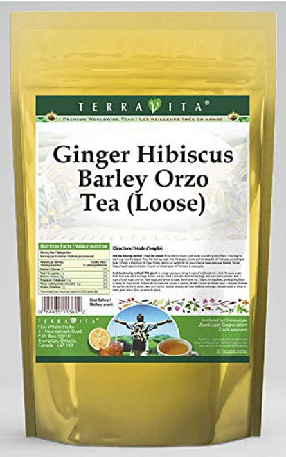 Ginger Hibiscus Barley Orzo Tea (Loose) (4 oz, ZIN: 568280) - 2 Pack Ginger Hibiscus Barley Orzo Tea (Loose) (4 oz, ZIN: 568280) - 2 Pack