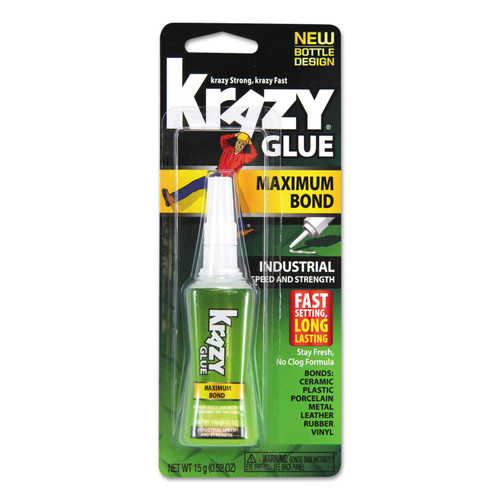 Krazy Glue Kg48948mr Maximum Bond Krazy Glue, Clear, 0.52 Oz Tube