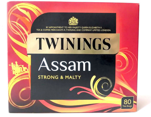 Twinings Assam Strong & Malty 100% Black Tea, 80 Tea Bags, 200g (Pack of 3)
