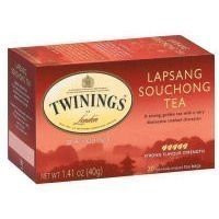 Twinings Lapsang Souchong Tea, Tea Bags, 20-Count Boxes (Pack of 6) ( Value Bulk Multi-pack)