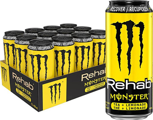 Monster Rehab Tea + Orangeade + Energy - 12/15.5 Oz. Cans