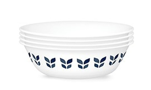 Corelle Vitrelle 4-Pieces 18-Oz Soup/Cereal Bowls, Chip & Crack Resistant Glass Dinnerware Set Bowls, Northern Pines