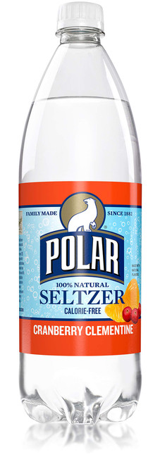 Polar Beverages Polar Seltzer Cranberry Clementine, 33.8 Fluid Ounce (Pack of 12)