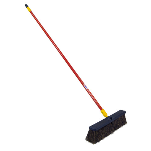 Quickie Bulldozer 18-Inch Palmyra Push Broom, Rough Surface Cleaning, Push Broom Cleaning Sweeps Stones, Rubble, Wood Shavings