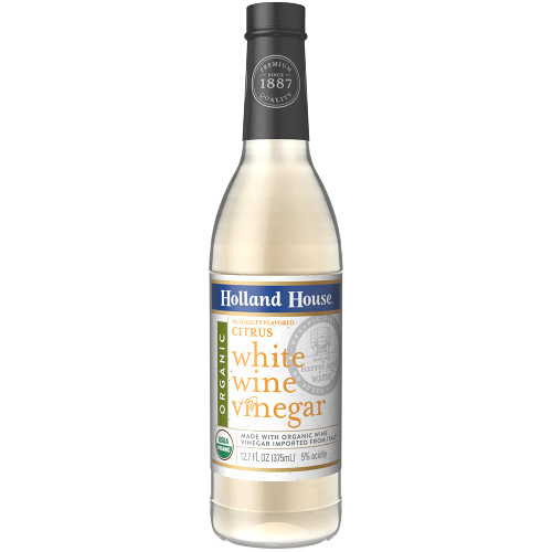Holland House Organics Citrus Flavored White Wine Vinegar, 12.7 Ounce