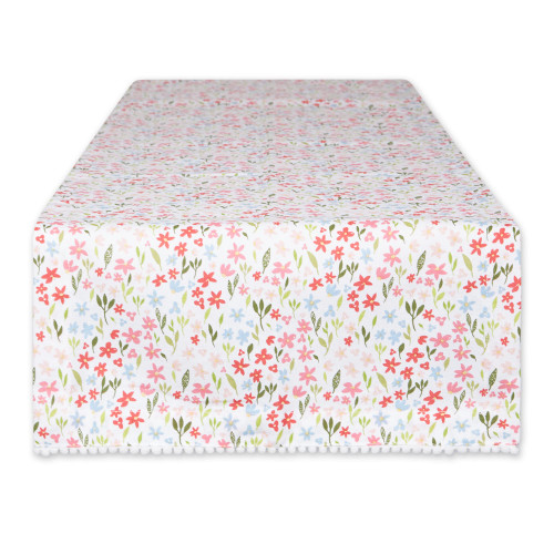 DII Spring Bouquet Tabletop Collection Decorative Easter, Table Runner, 14x108, Sweet Flowers