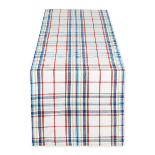 DII Nantucket Kitchen Collection Cotton, Machine Washable, Table Runner, 14x72