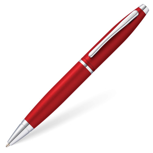 A. T. Cross Calais Ballpoint Pen, Chrome/Red Lacquer