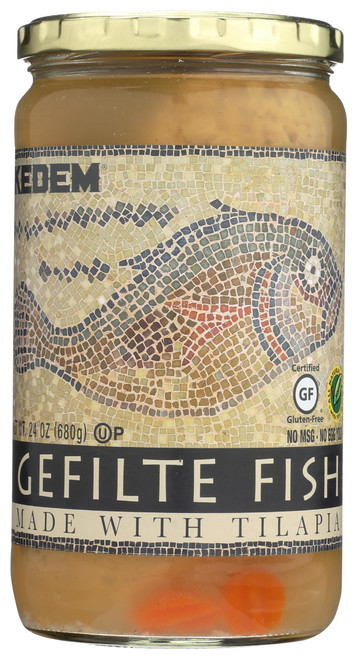 KEDEM FISH GEFILTE TILAPIA 24 OZ