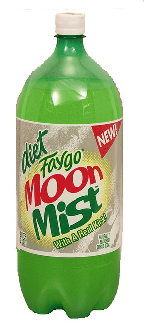 Faygo Diet Moon Mist citrus soda pop, 2-liter plastic bottle