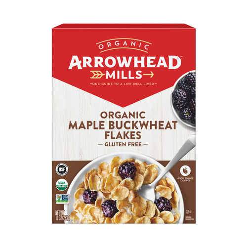 Arrowhead Mills Organic Gluten-Free Cereal, Maple Buckwheat Flakes, 10 oz. Box (Pack of 6) Arrowhead Mills Organic Gluten-Free Cereal, Maple Buckwheat Flakes, 10 oz. Box (Pack of 6)