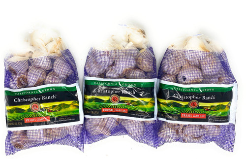 2 Pounds Fresh Garlic USA California Grown Gilroy Finest (Pack of 3)