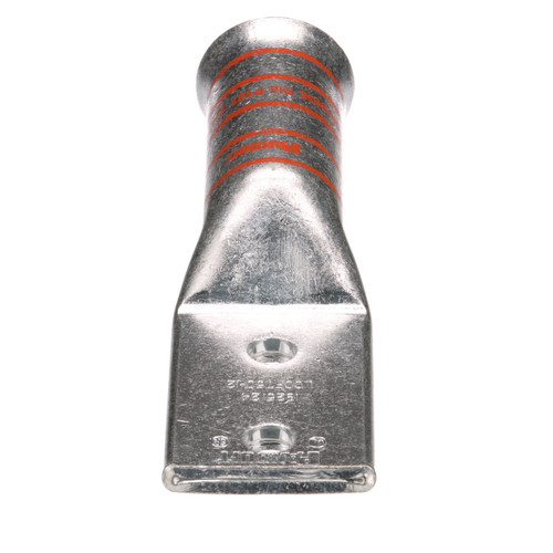 Panduit LCCF1/0-14A-X Flex Conductor Copper Compression Lug, 2 Hole, 1/0 AWG, Flared Barrel, 1/4-Inch Stud