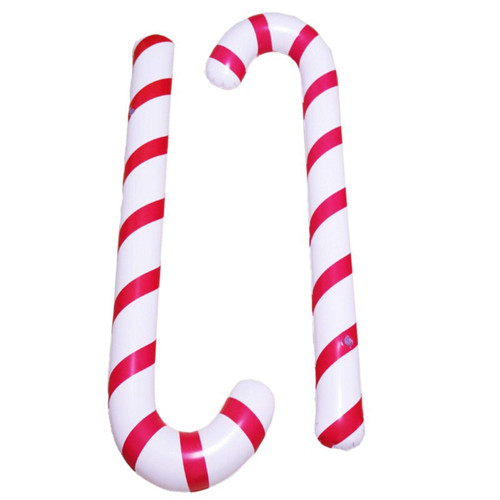 Xiaoling Inflatable Christmas Cane, 2pcs Christmas Candy Cane, Christmas Decorations Candy Canes Balloons, Holiday Christmas Candy Bars, for Indoor Outdoor Decor Party Favors, Random Color Xiaoling Inflatable Christmas Cane, 2pcs Christmas Candy Cane, Christmas Decorations Candy Canes Balloons, Holiday Christmas Candy Bars, for Indoor Outdoor Decor Party Favors, Random Color