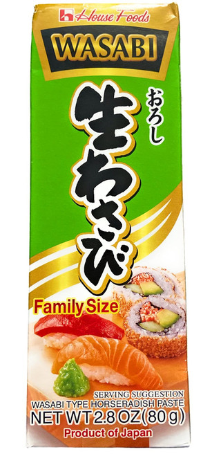 House Foods Wasabi Paste 2.8 Oz. (80g) Jumbo Size