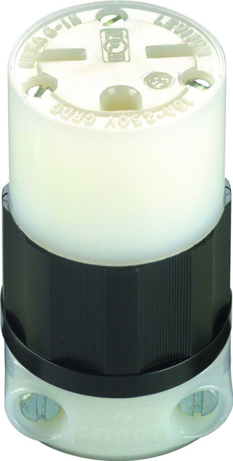 Leviton Grounding Connector Nylon Indust. 15 Amp 2 Pole, 3 W Nema 6 - 15 R Csa B/W Bg