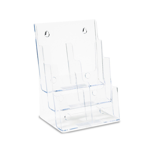 Deflecto 77401 Literature Holder, 6 Leaflet, 9-Inch X7-1/2-Inch X13-3/4-Inch, Clear