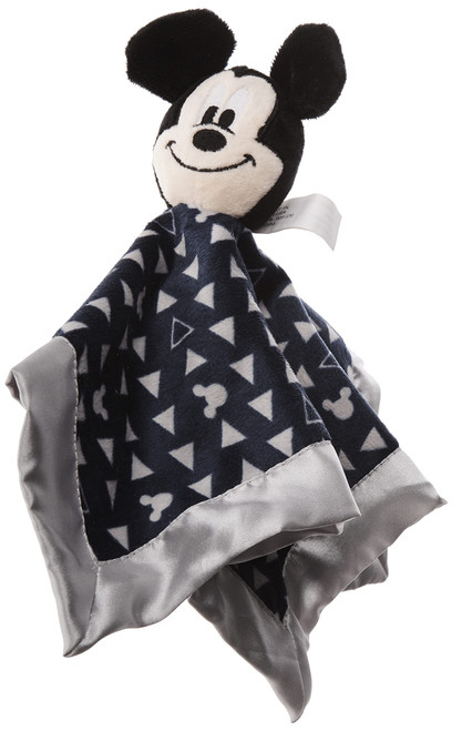 Disney Mickey Mouse Lovey Security Blanket, Navy/Grey 12x12 Inch (Pack of 1) Disney Mickey Mouse Lovey Security Blanket, Navy/Grey 12x12 Inch (Pack of 1)