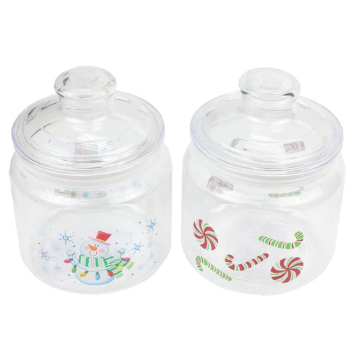 Chef Craft Select Christmas Storage Canister, 5.25", Color May Vary