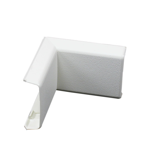 Wiremold Plastic Nonmetallic Raceway, Extending Power, On-Wall Inside Elbow, Ivory, NM7