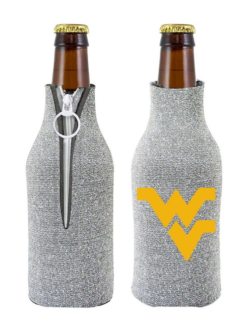 Kolder NCAA West Virginia Glitter Bottle Coolie, One Size, Multicolor