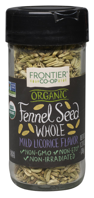 Frontier Natural Products Fennel Seed, Og, Whole, 1.27-Ounce