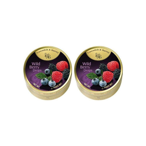 5.3oz Tin-Cavendish & Harvey Wild Berry Drops (Pack of 2) 5.3oz Tin-Cavendish & Harvey Wild Berry Drops (Pack of 2)