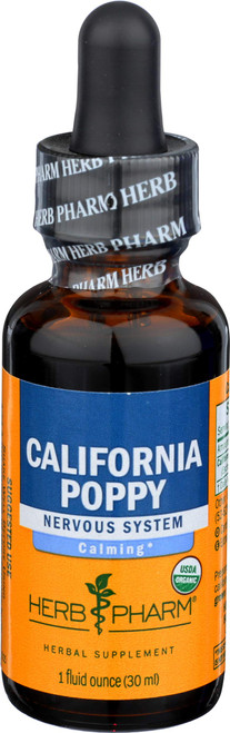HERB Pharm Organic California Poppy Extract, 1 FZ