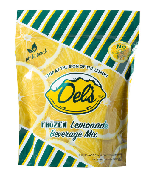 Del's Lemonade All Natural Frozen Lemonade 8 Packet Pouch