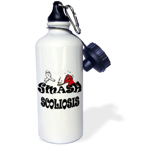 3dRose Smash Scoliosis-Sports Water Bottle, 21oz , 21 oz, Multicolor 3dRose Smash Scoliosis-Sports Water Bottle, 21oz , 21 oz, Multicolor